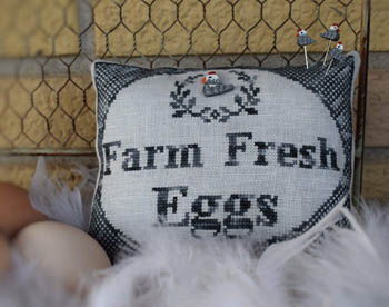 Farm Fresh Eggs w/button