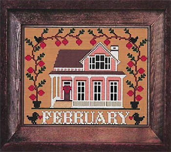 I'll Be Home Series - February Cottage - Click Image to Close