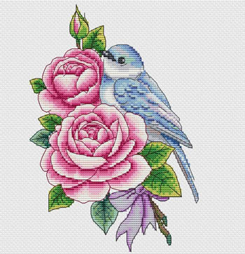 The Rose and Bird - Click Image to Close