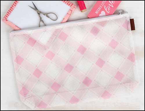 Peony Plaid Project Bag Peony Plaid Project Bag