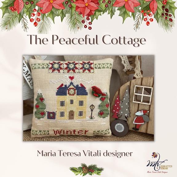 Winter Cottage Cross Stitch Pattern