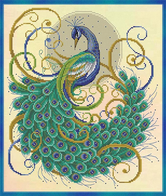 Swirling Peacock
