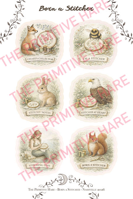 Born a Stitcher Stickers - Preorder Born a Stitcher Stickers - Preorder