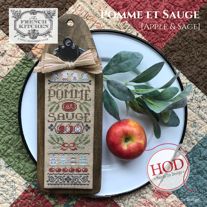 French Kitchen series - Pomme et Sauge - Apples & Sage - Click Image to Close