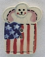 86126 Bunny With Flag - Click Image to Close