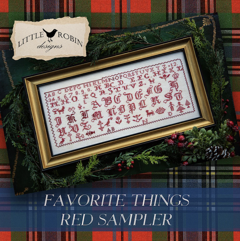 Favorite Things Red Sampler
