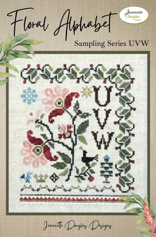 Floral Alphabet Sampling Series: UVW