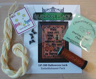 Halloween Luck Specialty Fiber and Embellishment Pack - Click Image to Close