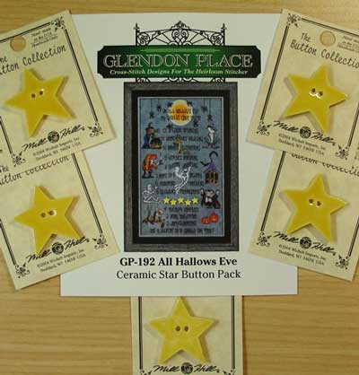 All Hallows Eve Ceramic Stars - Click Image to Close