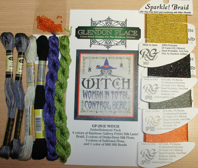 WITCH Embellishment and Thread Pack