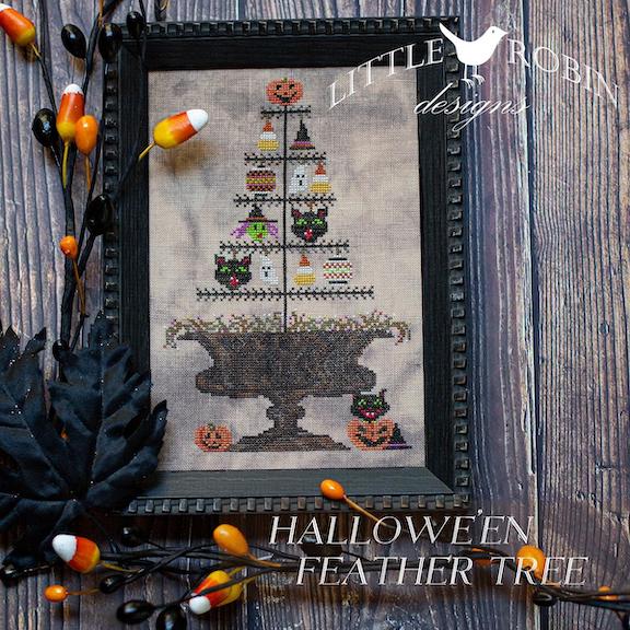 Hallowe'en Feather Tree - Click Image to Close