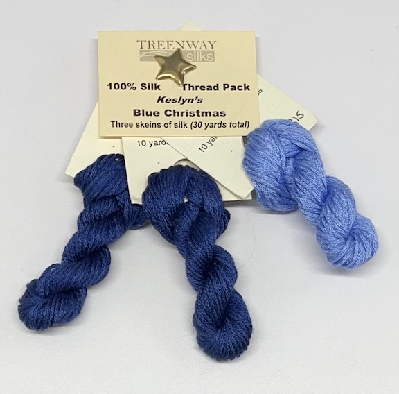 Blue Christmas Thread pack - Click Image to Close