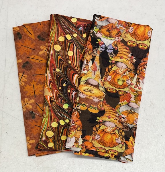 Gnomes & Acorns Finishing Fabric