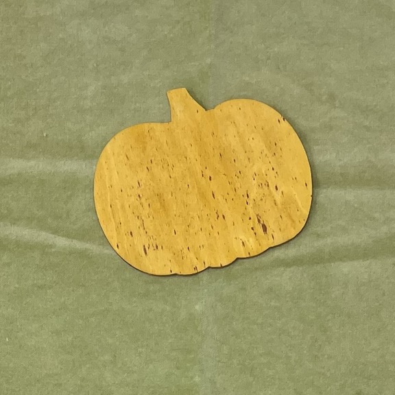 Pumpkin Wooden Tag