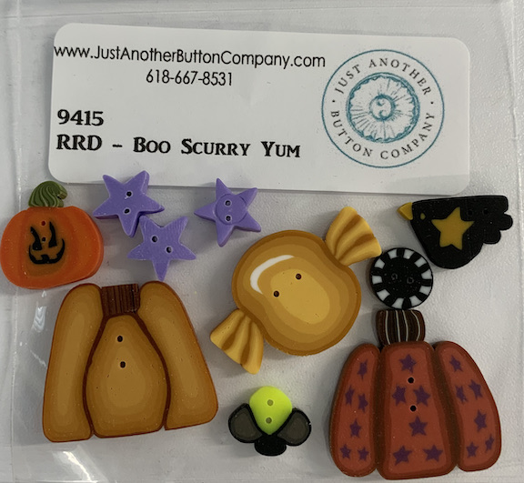 Boo Scurry Yum - Button Pack only - Click Image to Close