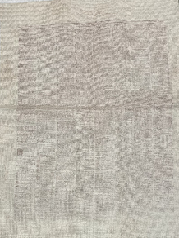 Vintage News Prints 32ct Linen