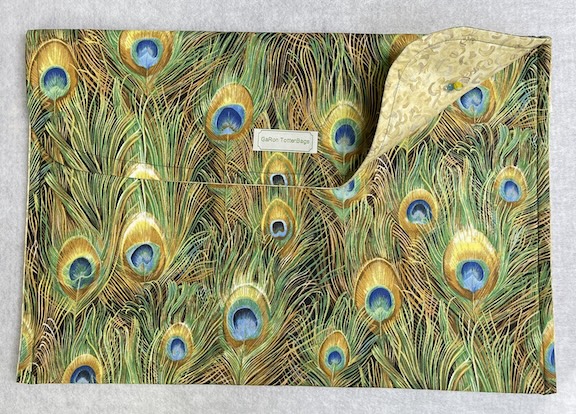 Peacock Feathers - 12 x 18 Project Bag