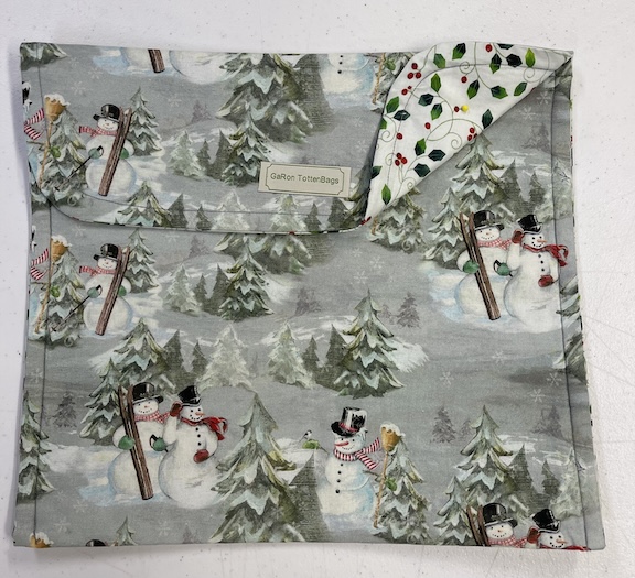 Hello Snowmen - 12 x 13 Project Bag