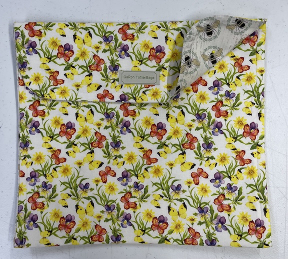 Yellow Flowers with Bees - 12 x 13 Project Bag