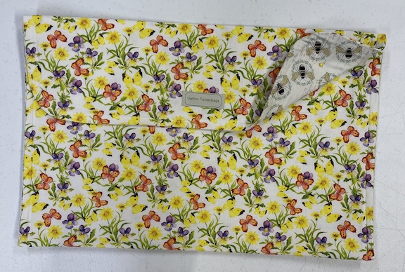 Yellow Flowers with Bees - 12 x 18 Project Bag Yellow Flowers with Bees - 12 x 18 Project Bag