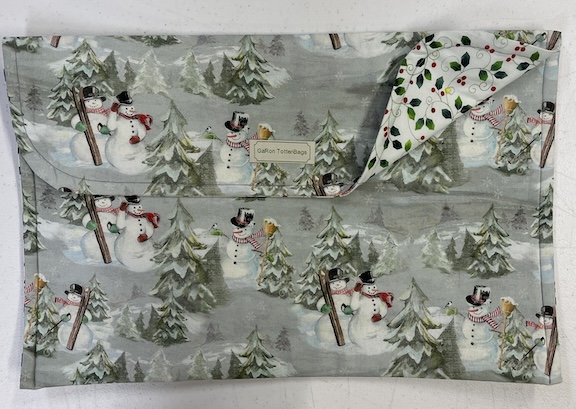 Hello Snowmen - 12 x 18 Project Bag