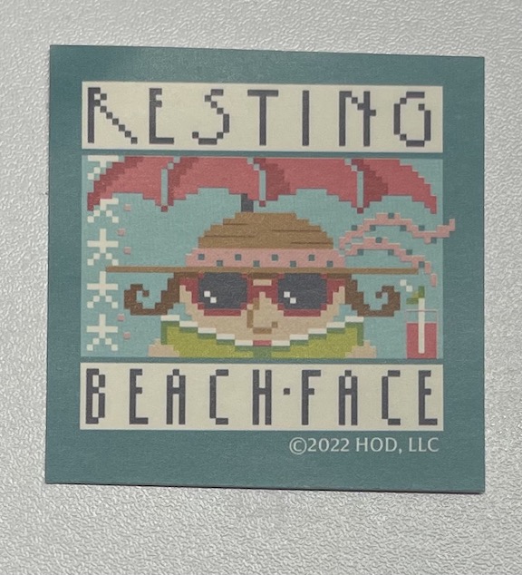 Resting Beach Face - Sticker