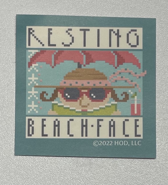 Resting Beach Face - Sticker - Click Image to Close