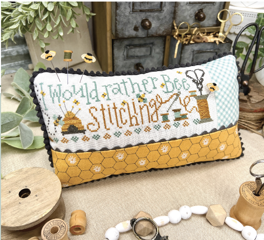 I Would Rather Bee Stitching