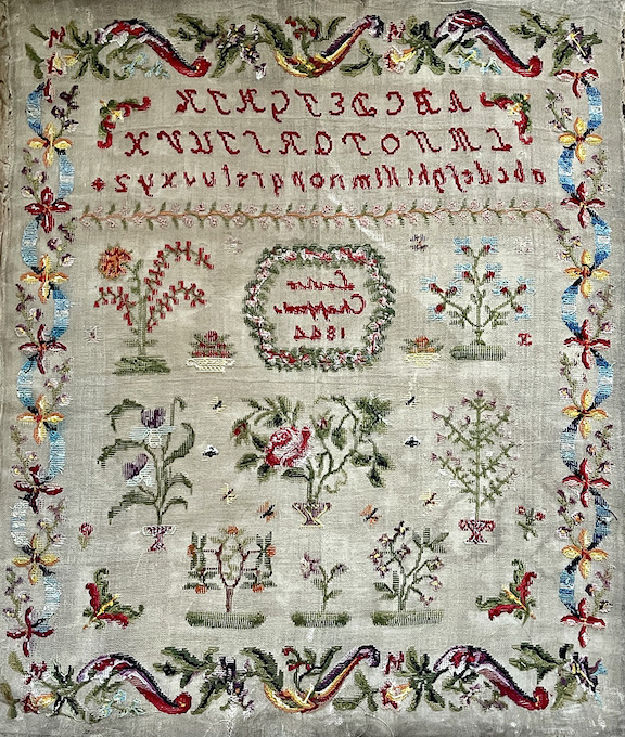 Louise Chappuis - 1844 - A French Reproduction Sampler - Market