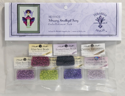 February Amethyst Fairy Embellishment Pack - Click Image to Close