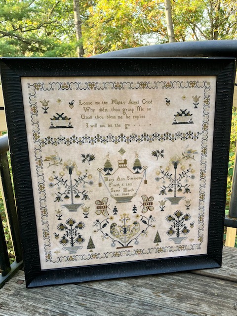 Mary Ann Simmons 1848 Sampler Mary Ann Simmons 1848 Sampler