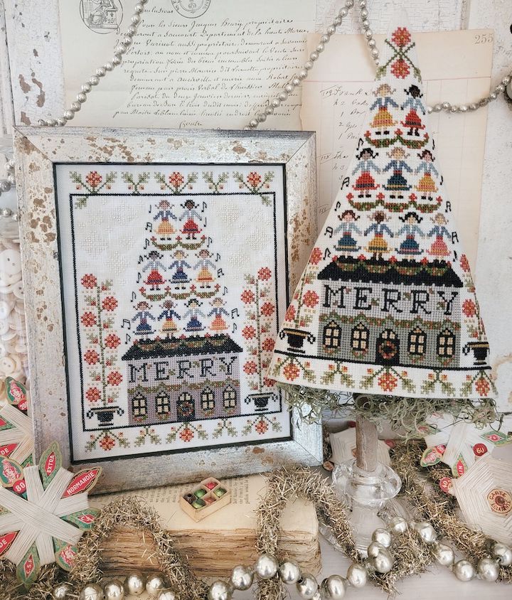 Ninth Day of Christmas Sampler and Tree - Click Image to Close