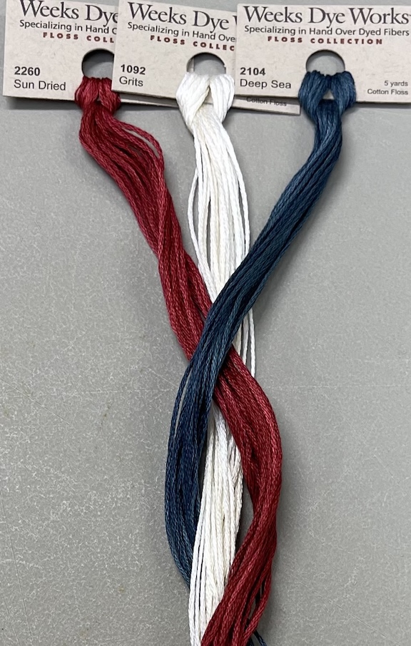 Patriotic Pears Thread Pack