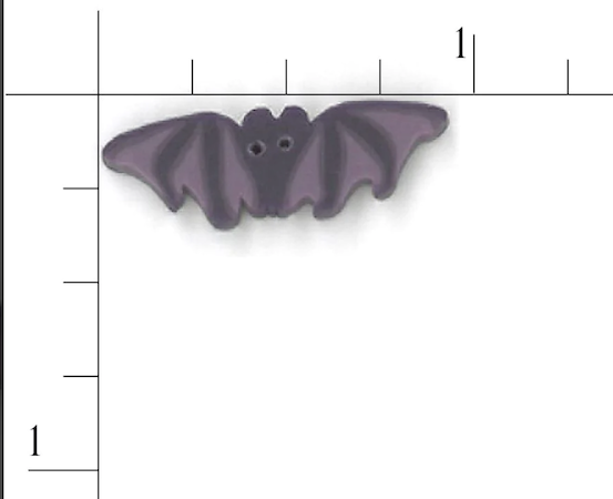 Small Purple Bat Button