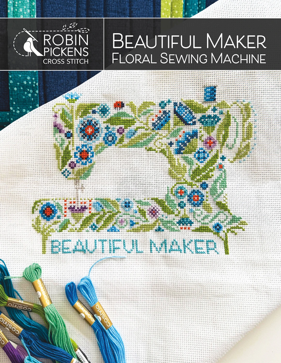 Beautiful Maker Floral Sewing Machine