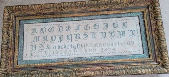 Sesquicentennial Alphabet in Blue