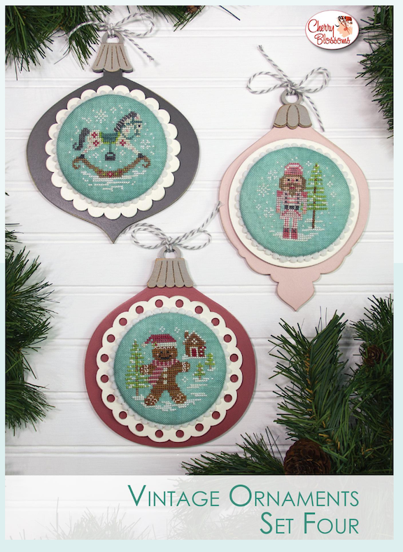 Vintage Ornaments Set Four
