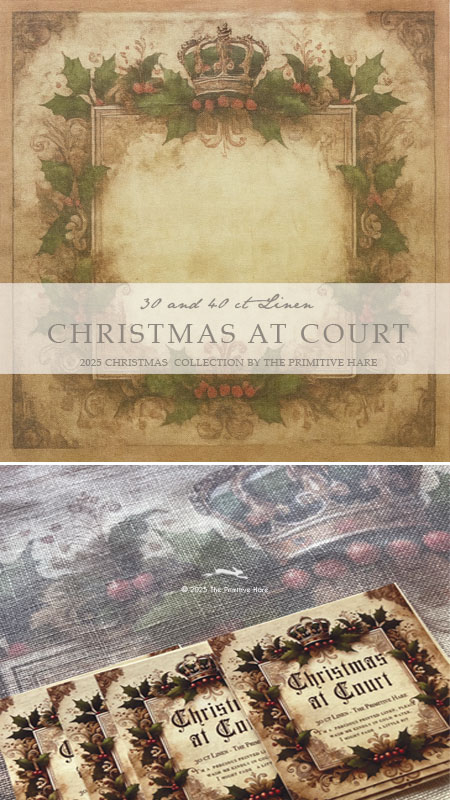 Christmas at Court 30 count linen