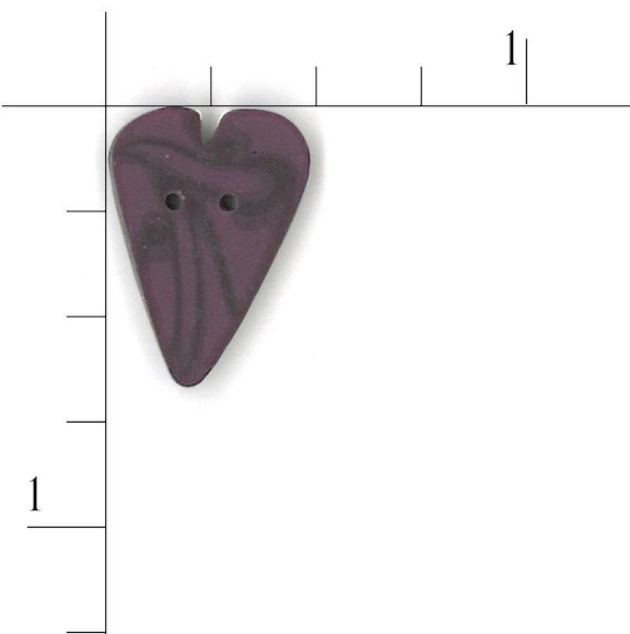 medium plum velvet heart