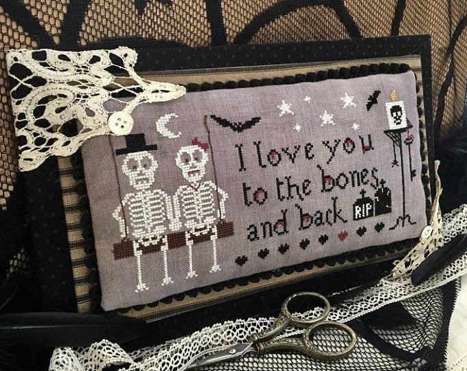 Skeletons in Love with Charm - Click Image to Close