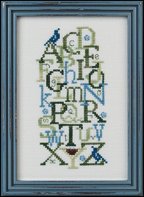 Bluebird Alphabet With Embellishments