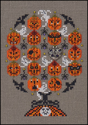 Haunted Pumpkins Tree With Embellishments - Click Image to Close