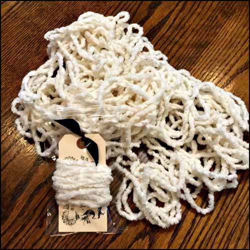 Snow Cotton Chenille
